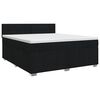 vidaXL Posteľ boxspring s matracom Čierna 160 x 200 cm L&aacute;tka