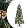 vidaXL Umel&yacute; vianočn&yacute; stromček Zelen&aacute; 150 cm PVC, plast a oceľ