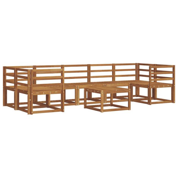 vidaXL Z&aacute;hradn&aacute; s&uacute;prava gaučov 8 pcs Pr&iacute;rodn&aacute; Pevn&eacute; ak&aacute;ciov&eacute; drevo