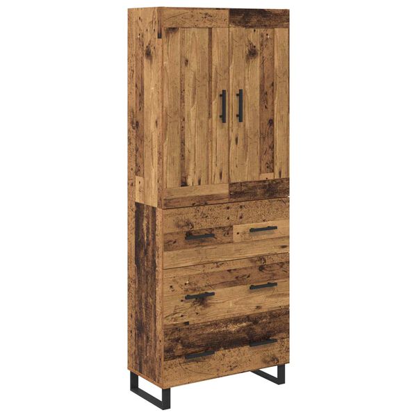 vidaXL Highboard Star&eacute; drevo 69,5 x 34 x 180 cm Kompozitn&eacute; drevo