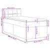 vidaXL Posteľn&yacute; r&aacute;m boxsping s matracom hned&yacute; 90x200 cm l&aacute;tka
