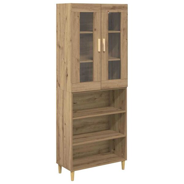 vidaXL Highboard Remeseln&yacute; dub 69,5 x 34 x 180 cm
