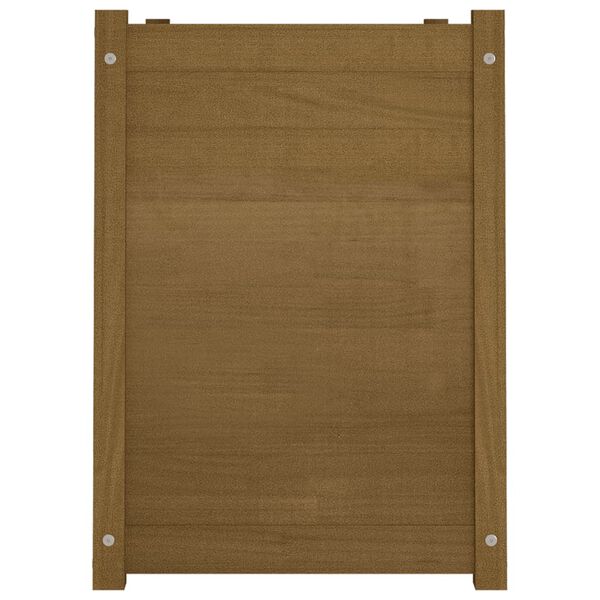 vidaXL Záhradný kvetináč medovo-hnedý 100x50x70 cm borovicový masív