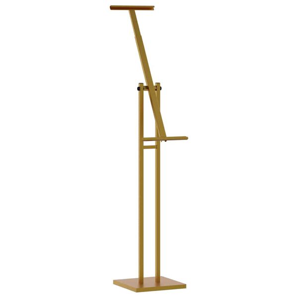 vidaXL St&aacute;nky na v&yacute;stavy Zlat&aacute; 26,5 x 26,5 x 150 cm Oceľ