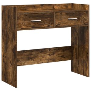 vidaXL Konzolov&yacute; st&ocirc;l Dymov&yacute; dub 90 x 35 x 80 cm Kompozitn&eacute; drevo