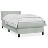 vidaXL Box Spring Posteľ s matracom Svetlosiv&aacute; 100x220 cm Zamat