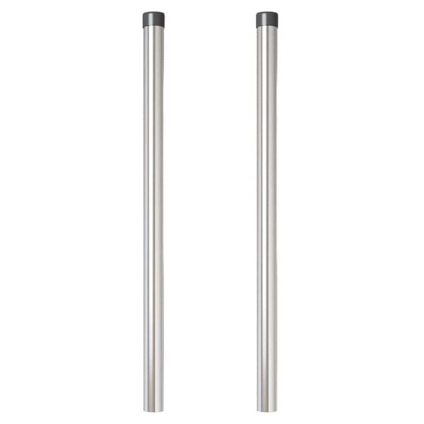 vidaXL Stĺp na plot. 2 pcs Strieborn&aacute; 90 cm Povrchovo upraven&aacute; oceľ