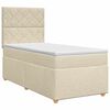 vidaXL Posteľ boxspring s matracom Kr&eacute;mov&aacute; 90 x 190 cm L&aacute;tka