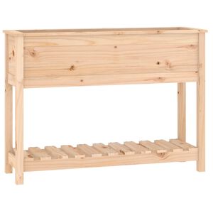 vidaXL Kvetin&aacute;č s policou 111,5x34,5x81 cm mas&iacute;vna borovica