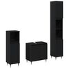 vidaXL Sada k&uacute;peľňov&eacute;ho n&aacute;bytku 3 pcs Čierny dub 30 x 30 x 190 cm