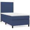 vidaXL Posteľn&yacute; r&aacute;m boxsping s matracom modr&yacute; 80x200 cm l&aacute;tka
