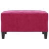 vidaXL Podnožka vínovo-červená 70x55x41 cm zamat