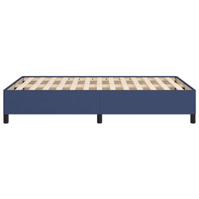 vidaXL Rám postele modrý 120x190 cm látka