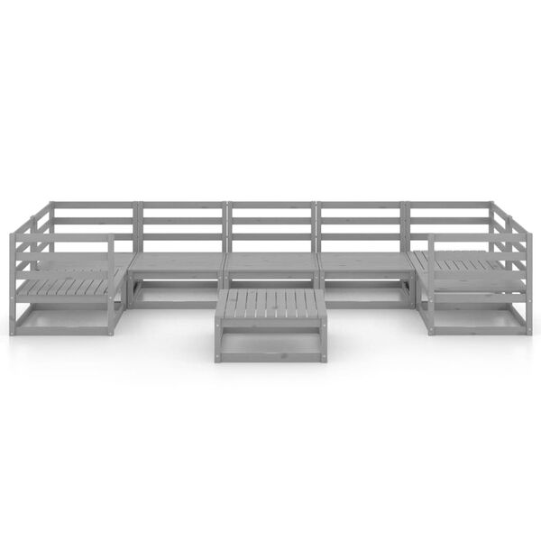 vidaXL 8-dielna z&aacute;hradn&aacute; sedacia s&uacute;prava borovicov&yacute; mas&iacute;v