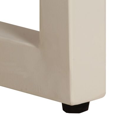 vidaXL Konferenčný stolík 100x50x35 cm, mangový masív a oceľ