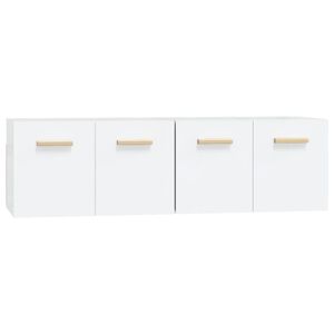 vidaXL N&aacute;stenn&eacute; skrinky 2 ks biele 60x36,5x35 cm spracovan&eacute; drevo