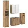 vidaXL Sada k&uacute;peľňov&eacute;ho n&aacute;bytku 4 ks Remeseln&yacute; dub 64,5 x 33,5 x 59 cm