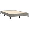 vidaXL Boxspring posteľ s matracom bledosiv&aacute; 120x190 cm zamat