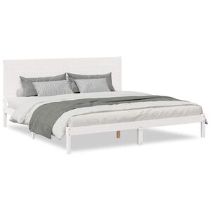 vidaXL Extra dlh&aacute; posteľ bez matraca biela 200x220 cm mas&iacute;vne drevo