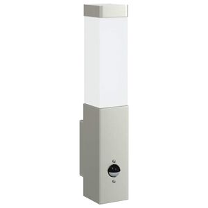 vidaXL Exteri&eacute;rov&eacute; n&aacute;stenn&eacute; svietidlo Strieborn&aacute; 10,5 x 6 x 33 cm
