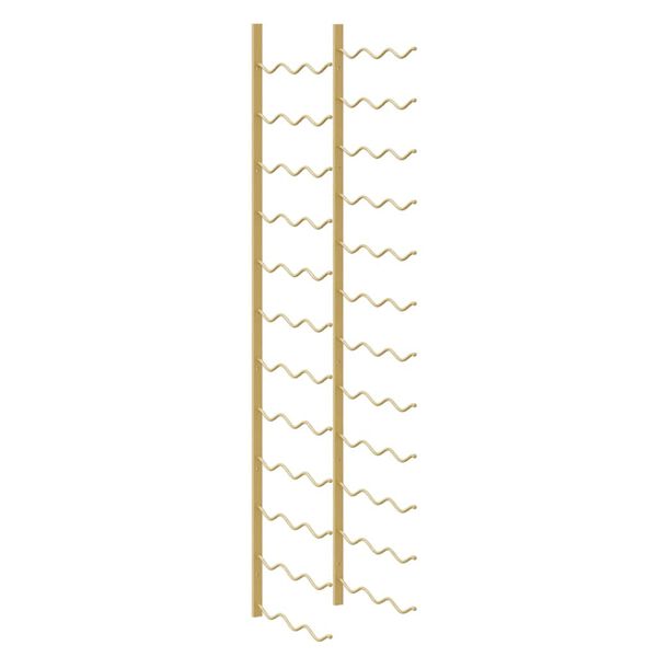 vidaXL N&aacute;stenn&yacute; stojan na v&iacute;no na 36 flia&scaron; 2 ks zlat&yacute; železn&yacute;