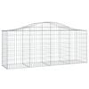 vidaXL Obl&uacute;kov&yacute; gabionov&yacute; k&ocirc;&scaron; 200x50x80/100 cm pozinkovan&eacute; železo