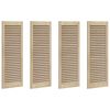 vidaXL Skř&iacute;ňov&eacute; dvere s dverami 4 ks Pr&iacute;rodn&aacute; 110 x 2,1 x 39,5 cm