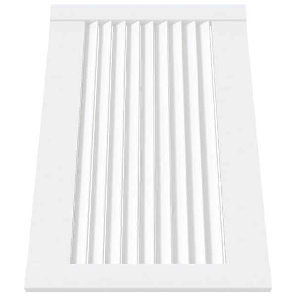 vidaXL Lamelov&eacute; dvierka na skrinku, biele 39,5x59,4 cm, borovica