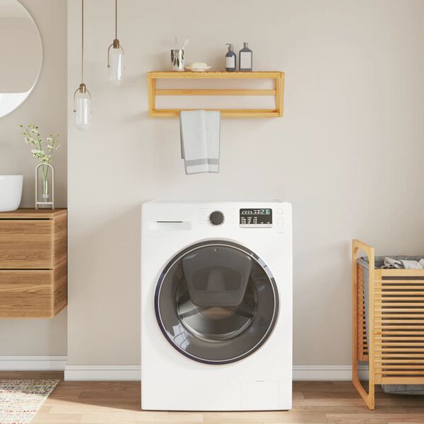 vidaXL Polička na uter&aacute;ky n&aacute;stenn&aacute; 60x25x20 cm bambus