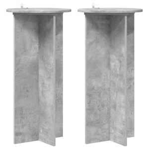 vidaXL Stojan na rastliny 2 pcs Bet&oacute;novo siv&aacute; 40 x 40 x 80 cm