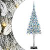 vidaXL Vianočn&yacute; stromček s 300 LED-i Biela 180 cm PE a oceľ