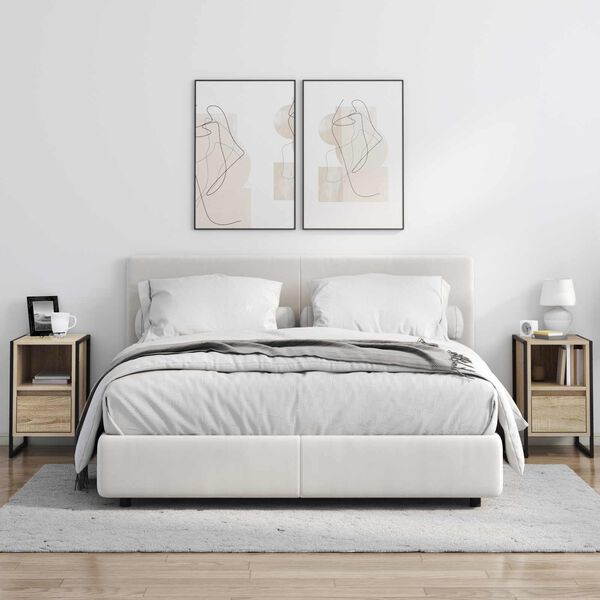 vidaXL Nočn&yacute; stol&iacute;k Sonoma 39,5 x 30 x 50 cm Kompozitn&eacute; drevo