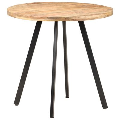 vidaXL Jedálenský stôl 80 cm surové mangovníkové drevo