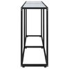 vidaXL Konzolový stolík biely mramor 160x35x75,5 cm tvrdené sklo
