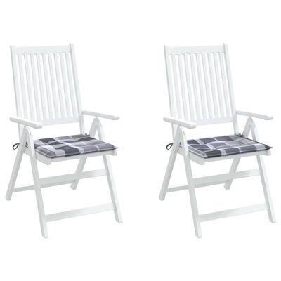 vidaXL Podložky na záhradné stoličky 2 ks 40x40x3 cm, oxfordská látka