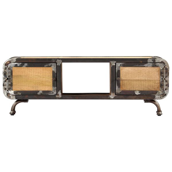 vidaXL TV skrinka 120x30x42 cm masívne mangovníkové drevo