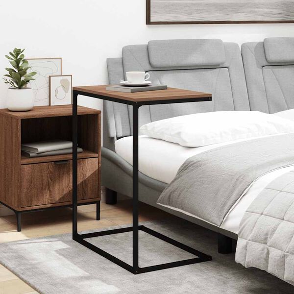 vidaXL Pr&iacute;ručn&yacute; stol&iacute;k, čierny 55x35x66 cm, kompozitn&eacute; drevo