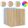 vidaXL TV n&aacute;stenn&aacute; skrinka s LED svetlami dub sonoma 40,5x35x40 cm