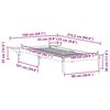 vidaXL Posteľový rám so stolíkmi Biela 100 x 210 cm