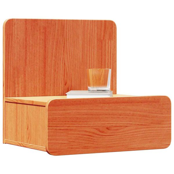 vidaXL Nočn&yacute; stol&iacute;k so z&aacute;suvkou 2 pcs Včel&iacute; hned&yacute; 44 x 32,5 x 40 cm