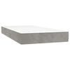 vidaXL Boxspring posteľ s matracom bledosiv&aacute; 120x190 cm zamat