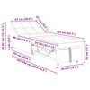 vidaXL Rozkladacia posteľ V&iacute;no červen&eacute; 194 x 67 x 82 cm Zamat