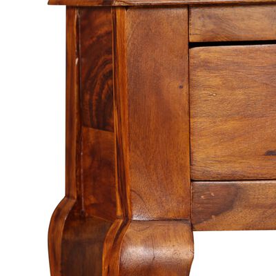 vidaXL Príručný stolík, masívne sheeshamové drevo, 90x32x76 cm