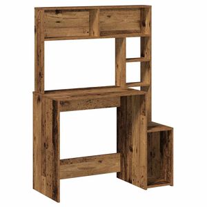 vidaXL St&ocirc;l s policami Star&eacute; drevo 100x45x140 cm Kon&scaron;trukčn&eacute; drevo