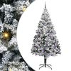 vidaXL Umel&yacute; vianočn&yacute; stromček Biela 240 cm PVC a Oceľ a Plast