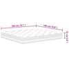 vidaXL Ta&scaron;tičkov&yacute; pružinov&yacute; matrac stredne tvrd&yacute; 180x200 cm