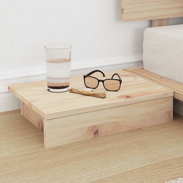 vidaXL Rám postele Hnedá 75 x 190 cm drevo