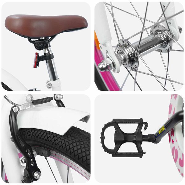 vidaXL Detsk&eacute; Kolo 18 Palcov pre deti od 5 do 7 rokov Biela