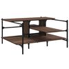 vidaXL Konferenčn&yacute; stol&iacute;k hned&yacute; dub 100x100x48,5 cm spracovan&eacute; drevo