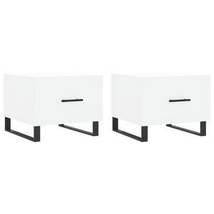 vidaXL Konferenčn&eacute; stol&iacute;ky 2 ks biele 50x50x40 cm kompozitn&eacute; drevo